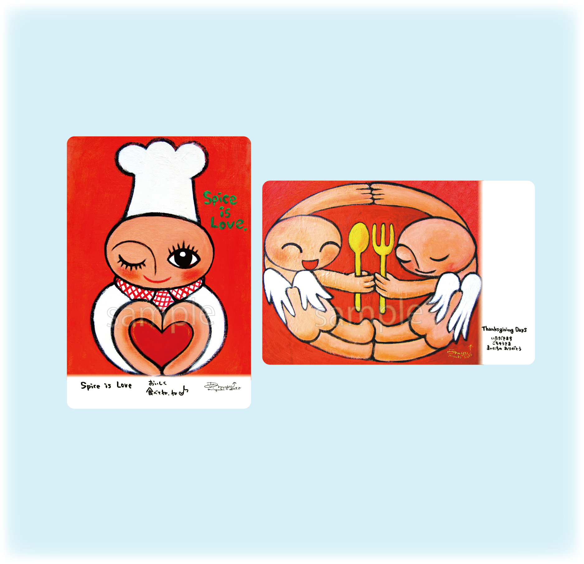 MYU↑ ポストカード 天使の夢かなう友達セット - 画像 (3)